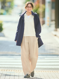 Женские эластичные брюки UNIQLO 1159851956 (Бежевый L)