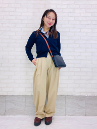 Женские эластичные брюки UNIQLO 1159851956 (Бежевый L)