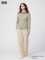 Бавовняні штани чинос UNIQLO 1159852463 (Бежевий 6)