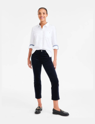 Женские вельветовые брюки Tommy Hilfiger 1159852941 (Синий 10)