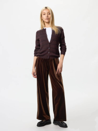 Велюровые штаны UNIQLO 1159853135 (Коричневый S)