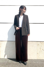 Велюровые штаны UNIQLO 1159853135 (Коричневый S)