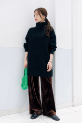 Велюровые штаны UNIQLO 1159853135 (Коричневый S)