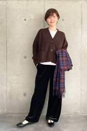 Велюровые штаны UNIQLO 1159854722 (Черный S)