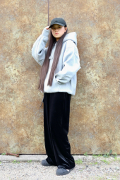 Велюровые штаны UNIQLO 1159854722 (Черный S)