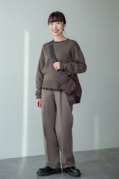 Хлопковые штаны чинос UNIQLO 1159856375 (Коричневый 6)