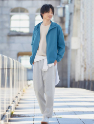 Штани вільного крою UNIQLO в смужку 1159853383 (Білий 3XL)