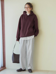 Штани вільного крою UNIQLO в смужку 1159853383 (Білий 3XL)