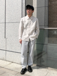 Штани вільного крою UNIQLO в смужку 1159853383 (Білий 3XL)