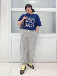 Штани вільного крою UNIQLO в смужку 1159853383 (Білий 3XL)