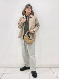 Штани вільного крою UNIQLO в смужку 1159853383 (Білий 3XL)