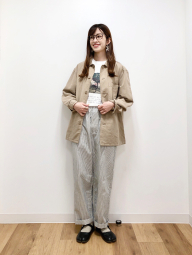 Штани вільного крою UNIQLO в смужку 1159853383 (Білий 3XL)