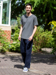 Эластичные штаны UNIQLO 1159853393 (Синий XL)