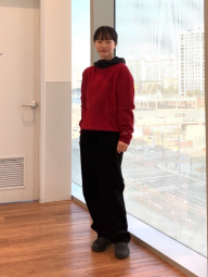 Вельветовые широкие брюки UNIQLO штаны 1159855371 (Черный L)