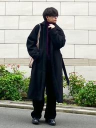 Вельветовые широкие брюки UNIQLO штаны 1159855371 (Черный L)