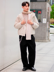 Вельветовые широкие брюки UNIQLO штаны 1159855371 (Черный L)