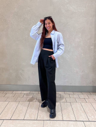 Жіночі еластичні штани UNIQLO 1159854130 (Чорний L)