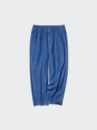 Эластичные джинсовые штаны UNIQLO 1159854950 (Синий L)