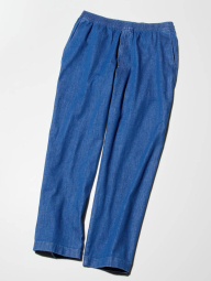 Эластичные джинсовые штаны UNIQLO 1159854950 (Синий L)