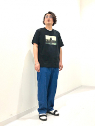 Эластичные джинсовые штаны UNIQLO 1159854950 (Синий L)