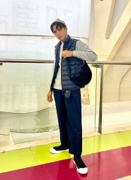 Фланелеві легкі штани UNIQLO штани 1159855013 (Синій M)