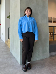 Жіночі укорочені штани UNIQLO 1159855335 (Коричневий M)