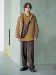 Чоловічі штани UNIQLO на еластичному поясі 1159855359 (Коричневий XXL)