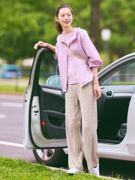 Вязаные женские штаны UNIQLO 1159855586 (Бежевый M)