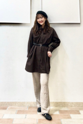 Вязаные женские штаны UNIQLO 1159855586 (Бежевый M)