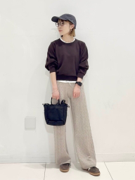 Вязаные женские штаны UNIQLO 1159855586 (Бежевый M)