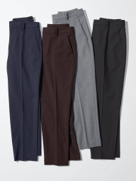 Женские укороченные брюки UNIQLO 1159855634 (Черный L)