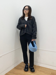 Женские укороченные брюки UNIQLO 1159855635 (Черный XL)