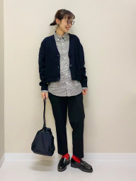 Женские укороченные брюки UNIQLO 1159855635 (Черный XL)