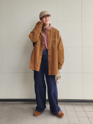 Вельветовые широкие брюки UNIQLO x JW Anderson штаны 1159855883 (Синий XXL)