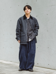 Вельветовые широкие брюки UNIQLO x JW Anderson штаны 1159855883 (Синий XXL)