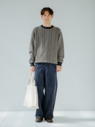 Вельветовые широкие брюки UNIQLO x JW Anderson штаны 1159855883 (Синий XXL)