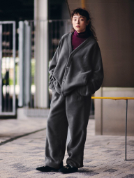 Флісові штани широкі UNIQLO x NEEDLES 1159855896 (Чорний S)