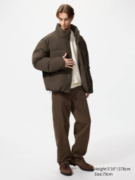 Прямые брюки-чинос UNIQLO свободного кроя 1159855921 (Коричневый 38)