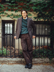 Прямые брюки-чинос UNIQLO свободного кроя 1159855921 (Коричневый 38)