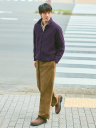 Вельветовые широкие брюки UNIQLO штаны 1159855971 (Коричневый XL)