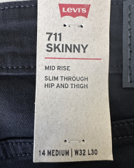 Мужские штаны 565 Workwear Utility Levi's с накладными карманами 1159857088 (Черный 33W 32L)