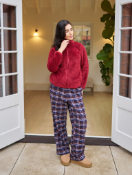 Штани з принтом UNIQLO 1159857524 (Коричневий/Синій XL)