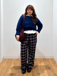 Штани з принтом UNIQLO 1159857524 (Коричневий/Синій XL)