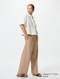 Класичні штани UNIQLO 1159858933 (Бежевий L)