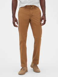 Мужские брюки GAP Flex Straight Fit легкие штаны 1159858978 (Коричневый 33W 34L)