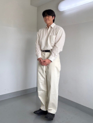 Широкие брюки-чинос UNIQLO 1159859766 (Молочный 34)