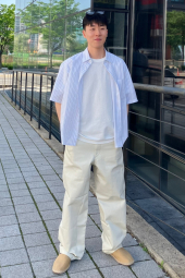 Широкі штани UNIQLO 1159859766 (Молочний 34)