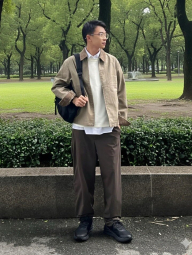 Элегантные брюки UNIQLO штаны 1159860408 (Коричневый XXL)