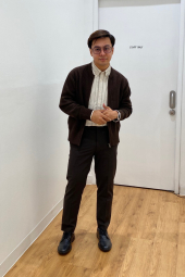 Элегантные брюки UNIQLO штаны 1159860408 (Коричневый XXL)