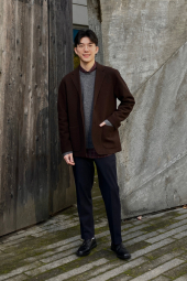 Элегантные брюки UNIQLO штаны 1159860410 (Синий XXL)